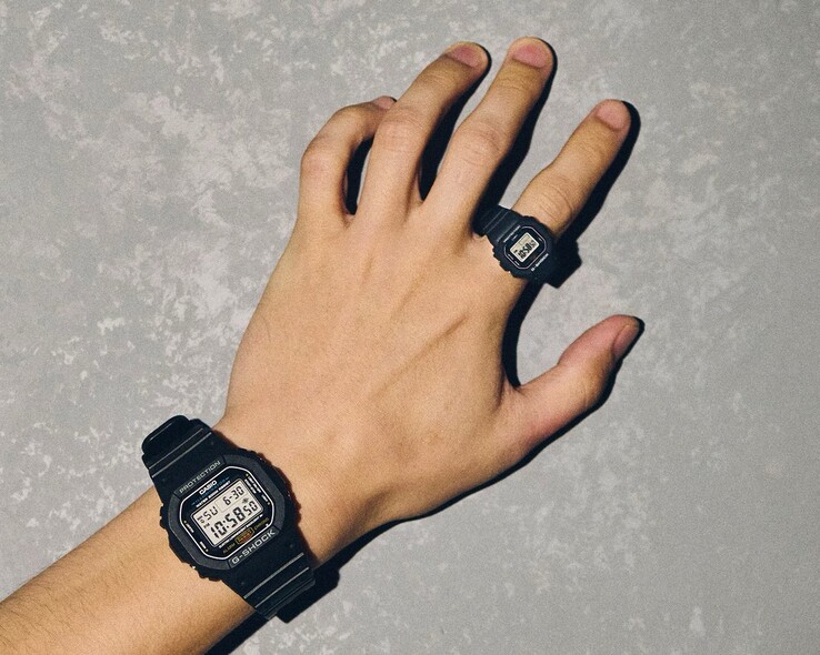 Pierścień Nano ma mniej więcej jedną dziesiątą rozmiaru zwykłego G-Shocka. (Źródło zdjęcia: Casio)