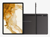 Oczekuje się, że Galaxy Tab S9 FE Plus zostanie wprowadzony na rynek jeszcze w tym roku z 12,4-calowym wyświetlaczem. (Źródło obrazu: @OnLeaks &amp; WolfofTablet)