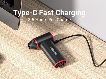 Bezprzewodowy elektryczny odkurzacz Gooloo F3 jest wyposażony w akumulator o pojemności 5000 mAh (źródło zdjęcia: Gooloo)