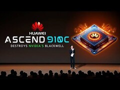 Huawei Ascend 910C AI chip unveiling includes a jab at Nvidia. (Źródło zdjęcia: Huawei)