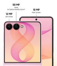 Szczegóły dotyczące aparatu w modelu Z Flip8