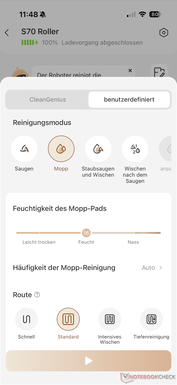 Ustawienia czyszczenia