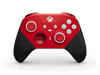 Kontroler bezprzewodowy Xbox Elite Series 2 Core w kolorze czerwonym i białym.