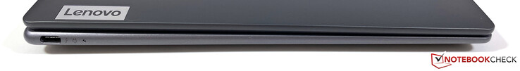 Po lewej stronie: USB-C 4 z Thunderbolt 4 (40 Gbit/s, DisplayPort 1.4, Power Delivery 3.0)