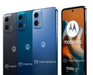 Motorola będzie sprzedawać Moto G34 5G w co najmniej trzech wersjach kolorystycznych, w tym jednej ze skórzanym wykończeniem. (Źródło obrazu: MySmartPrice - edytowane)