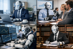 Humanoidalny robot wykonujący pracę umysłową