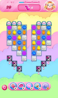 Pokazano projekt poziomu Candy Crush Saga (źródło obrazu: Sklep Google Play)