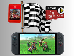 Test porównawczy pamięci masowej Mario Kart World Switch 2 (źródło obrazu: Nintendo of America, Lexar z poprawkami)