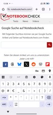 Gboard w trybie portretowym