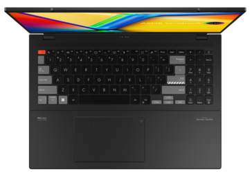 Asus VivoBook Pro 16X 3D OLED - Black - klawiatura i touchpad. (Źródło obrazu: Asus)