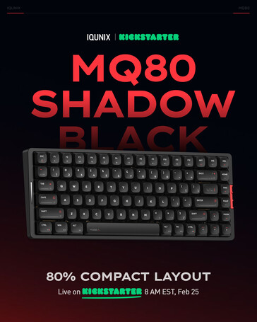 Iqunix MQ80 w czarnym cieniu