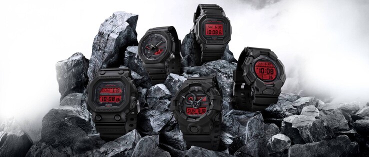 Seria Casio Black and Bold Red obejmuje pięć zegarków. (Źródło zdjęcia: Casio)