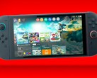 Nintendo Switch 2 z grą Legend of Zelda: Tears of the Kingdom w tle. (Źródło zdjęcia: Nash Weedle on X)