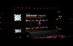 AMD zaprezentowało na targach CES 2023 trzy nowe procesory z 3D V-cache (image via AMD)