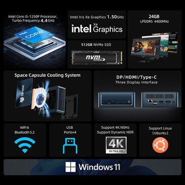 Mini PC B9 Plus ma dysk SSD o rozsądnej wielkości (źródło obrazu: Bmax)