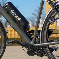 Zestaw do konwersji e-rowerów Gboost ma moc do 800 W z silnika V8. (Źródło zdjęcia: Gboost)