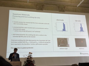 ... aktualny stan badań nad prętami kwantowymi. (Źródło zdjęcia: Andreas Sebayang/Notebookcheck.com)