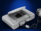 Zrzut ekranu przedstawiający konsolę Sony PlayStation 1 z kontrolerem z serwisu Lego Ideas