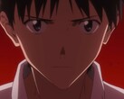 Zrzut ekranu przedstawiający Shinji Ikari z zwiastuna filmu „Evangelion 3.01.01 Thrice Upon a Time”
