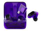 Słuchawki Glass Purple Sony Inzone Buds mają półprzezroczystą konstrukcję.