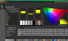ColorChecker przed kalibracją (P3)