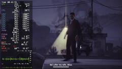 DroidDeck 0.3.0 uruchamia grę Alan Wake's American Nightmare z widoczną nakładką wydajności Steam.