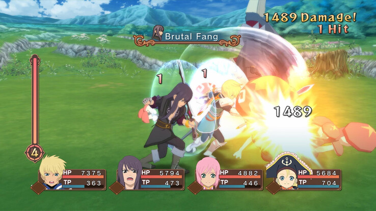 Zrzut ekranu z gry „Tales of Symphonia”.