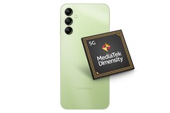 Samsung Galaxy A14 wykorzystuje SoC Mediatek MT6769 Helio G80. (Źródło: Samsung/MediaTek/edytowane)