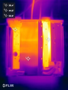 Test obciążeniowy Minisforum MS-02 Ultra (bez pokrywy obudowy)