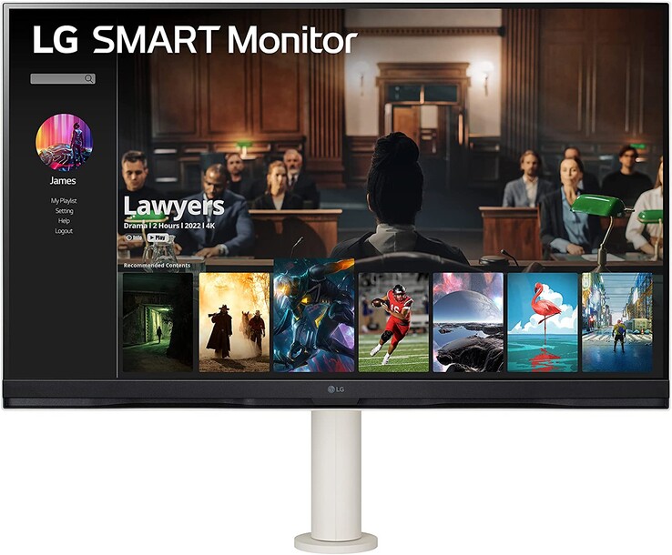 LG Smart Monitor może być używany zarówno w układzie poziomym...