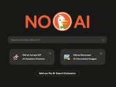 Znak "No AI" DuckDuckGo jest wyraźnie widoczny w wyszukiwarce