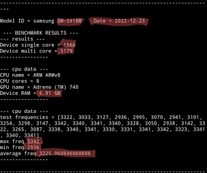 Galaxy S23 Ultra. (Źródło obrazu: Geekbench via @ruiz25782678)