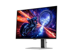 Zdjęcie promocyjne monitora do gier Samsung Odyssey OLED G6 500 Hz na białym tle. (Źródło obrazu: Samsung)