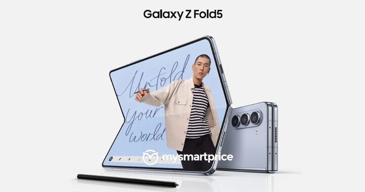 Samsung Galaxy Z Fold5 materiał promocyjny. (Źródło obrazu: MySmartPrice)