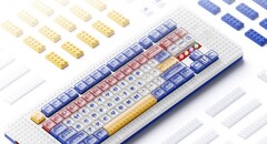 Ta klawiatura TKL jest kompatybilna z klockami z rzeczywistych elementów Lego. (Źródło obrazu: MelGeek)