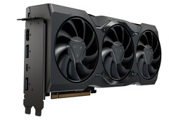 Karta graficzna AMD Radeon z potrójnym chłodzeniem wentylatora i wieloma wyjściami wyświetlacza, w tym HDMI, DisplayPort i USB-C (źródło obrazu: Notebookcheck)