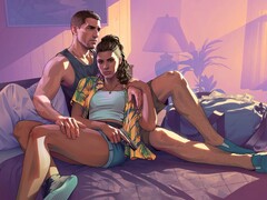Oficjalna grafika do GTA 6 przedstawiająca dwójkę bohaterów - Jasona i Lucię. (Źródło obrazu: Rockstar)