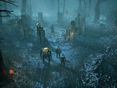 Ilustracja przedstawiająca środowisko w grze „Miasma Chronicles”, obecnie dostępnej na platformie Steam z 70-procentową zniżką.