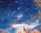 Zdjęcie Webba młodej gromady gwiazd Pismis 24 (źródło zdjęcia: NASA, ESA, CSA i STScI; wykadrowane)