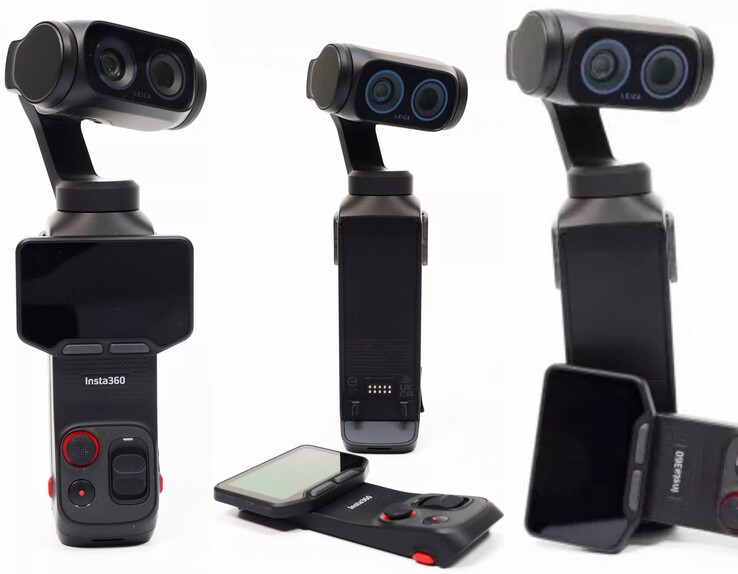 Oficjalne zdjęcia Insta360 Luna Ultra pokazują odłączany pilot. Kamera dostępna jest również w kolorze białym.