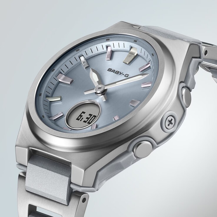 Zegarki z serii Casio Baby-G BGA-3000 mają okrągły wyświetlacz cyfrowy
