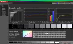 Skala szarości przed kalibracją (vs. P3)