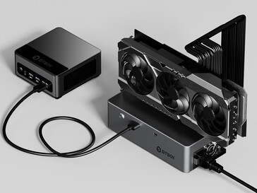 Stacja dokująca GPU może być podłączona do mini PC (źródło obrazu: Gtbox)