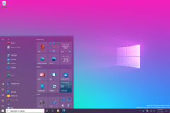 Półprzezroczyste menu Start systemu Windows 10 (Źródło: Microsoft)