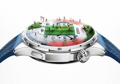 Zegarek Honor Watch 6 Plus ma metalową obudowę ze szczotkowanym wykończeniem.