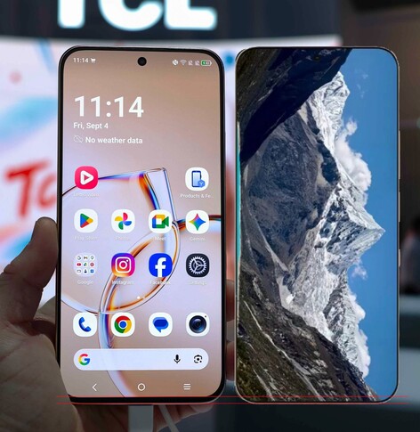 Firma TCL reklamuje nowy model P80 Ultra, podkreślając jego niezwykle wąskie ramki, co nie ma nic wspólnego z rzeczywistością.