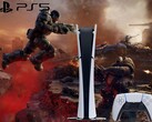 Grafika Gears of War: E-Day z logo PS5 i konsolą.