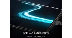 Teasery Moto X40 otrzymują super ładunek. (Źródło: Motorola)