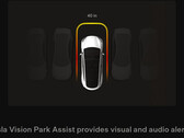 Park Assist z kamerą może nie mierzyć się z wersją USS w nocy (zdjęcie: Tesla)
