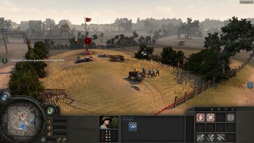 Na zdjęciu: zrzut ekranu z rozgrywki w grze „Company of Heroes”.
